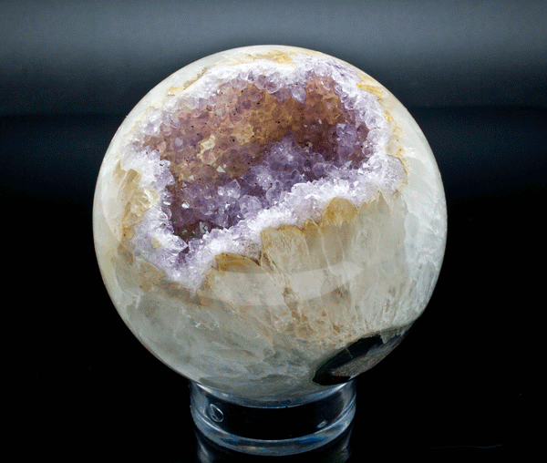Quartz and Amethyst Sphere 90mm