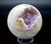 Quartz and Amethyst Sphere 90mm