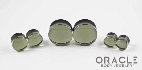 Grey Quartz Double Flare Plugs