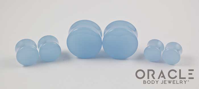 Blue Mist Quartz Double Flare Plugs