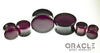 Dark Purple Quartz Double Flare Plugs