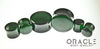 Emerald Dark Green Quartz Double Flare Plugs