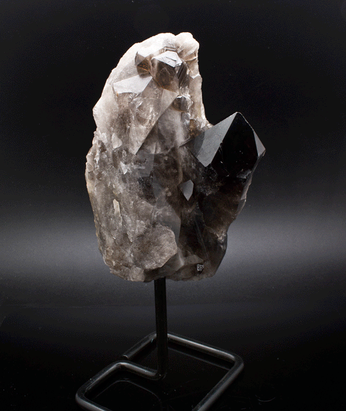 Smoky Quartz Specimen on Stand