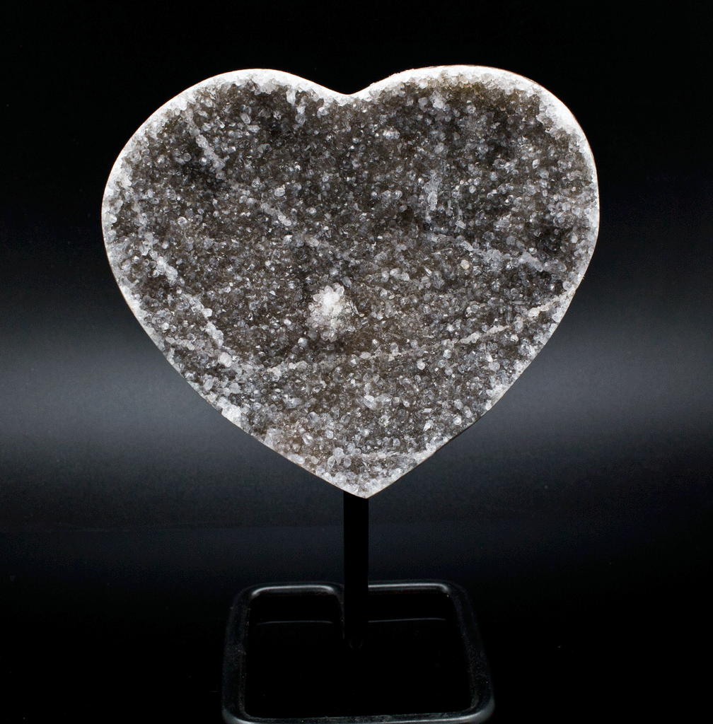 Amethyst Heart on Stand