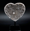 Amethyst Heart on Stand