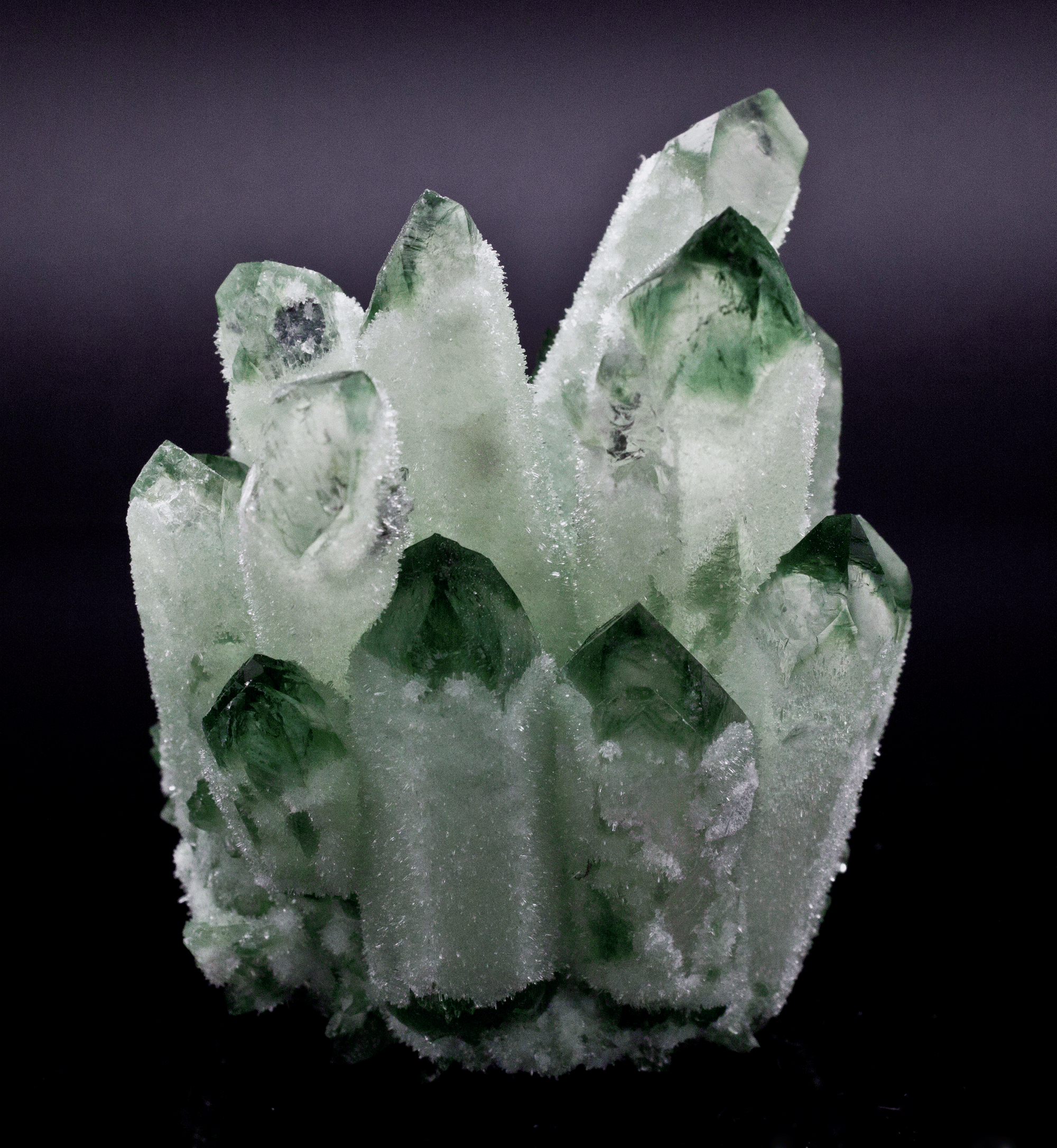 Green Quartz Cluster Specimen