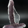 Amethyst with Selenite Gypsum Specimen