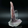 Amethyst with Selenite Gypsum Specimen