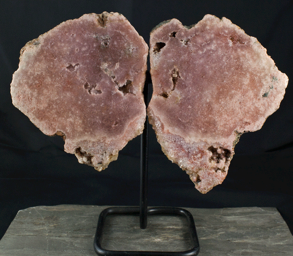 Pink Amethyst Sliced Specimen on Stand