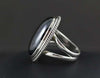Sterling Silver Hematite Ring Size 7