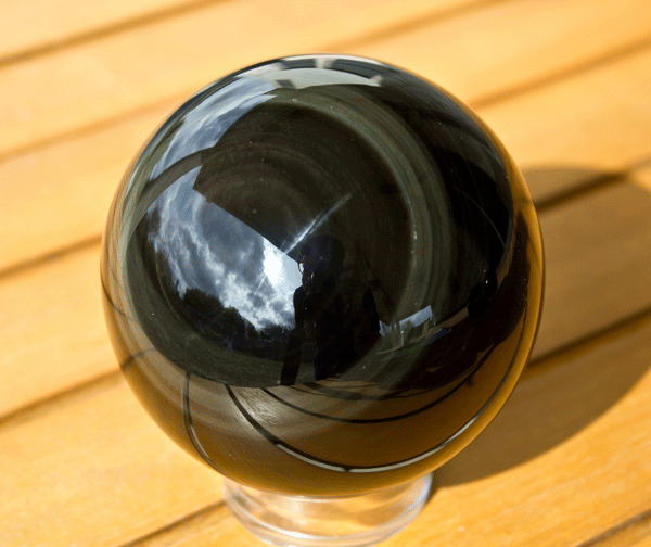 Large 85mm Rainbow Obsidian Sphere