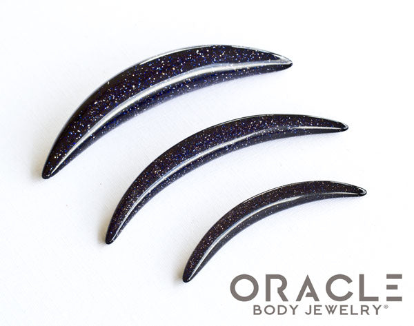 Blue Goldstone Septum Tusk