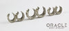 White Brass Saddles with Nugget Texture