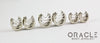 White Brass Saddles with Chains