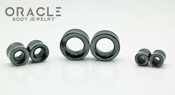 Hematite Eyelets / Tunnels