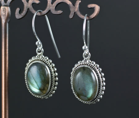 Sterling Silver Labradorite Earrings