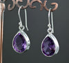 Sterling Silver Faceted Amethyst Earrings