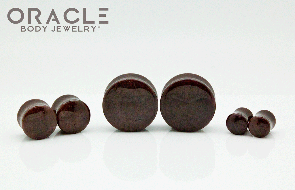 Garnet Double Flare Plugs