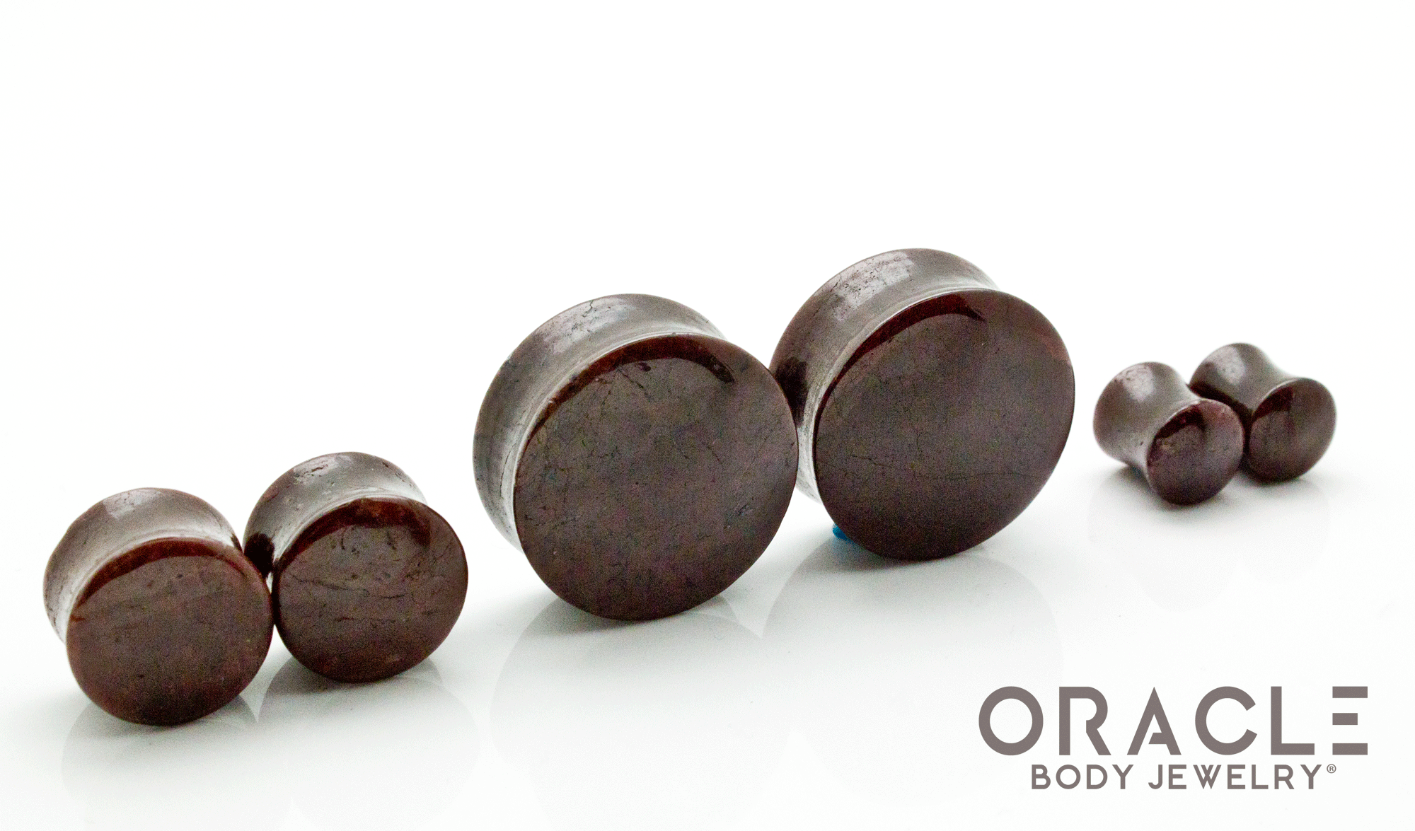 Garnet Double Flare Plugs