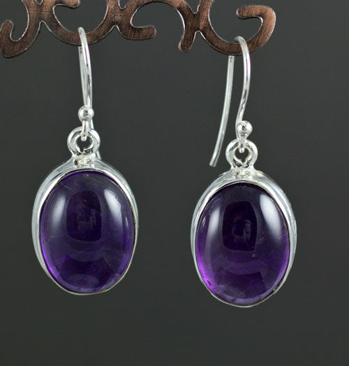 Sterling Silver Amethyst Earrings