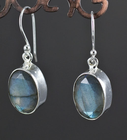 Sterling Silver Labradorite Earrings