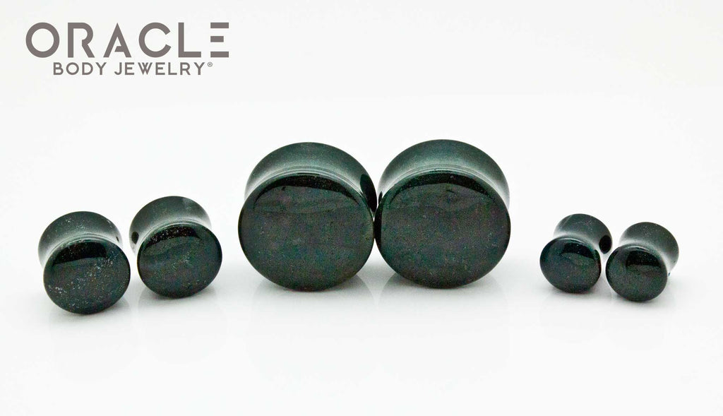 African Bloodstone Double Flare Plugs