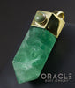 Zuul Pendant with Green Fluorite Point and Turquoise Accents
