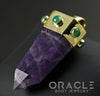 Zuul Pendant with Amethyst Point and Chrysoprase Accents