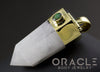 Zuul Pendant with Tourmalated Quartz Point and Ethiopian Black Opal Accents