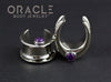 3/4" (19mm) White Brass Saddles with Copper Purple Turquoise