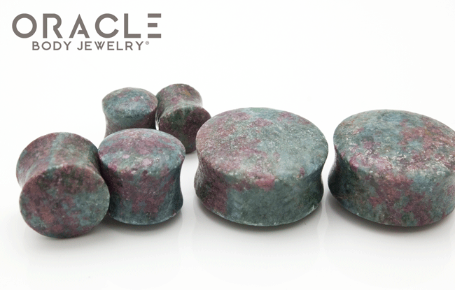 Ruby in Kyanite Double Flare Plugs