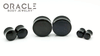 Rainbow Obsidian Double Flare Plugs