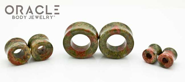 Unakite Eyelets / Tunnels