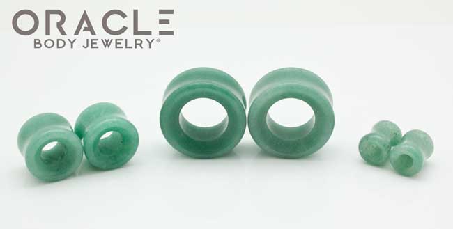 Aventurine Eyelets / Tunnels