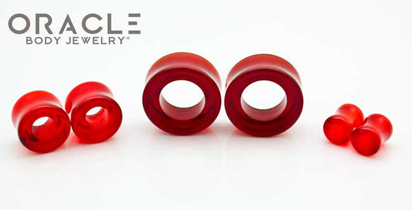 Red Quartz Eyelets / Tunnels