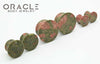 Unakite Mayan Style Flare Plugs