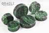 Ruby In Zoisite Concave Solid Double Flare Plugs