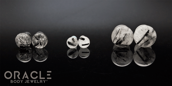 Tourmalated Quartz Single Flare Plugs