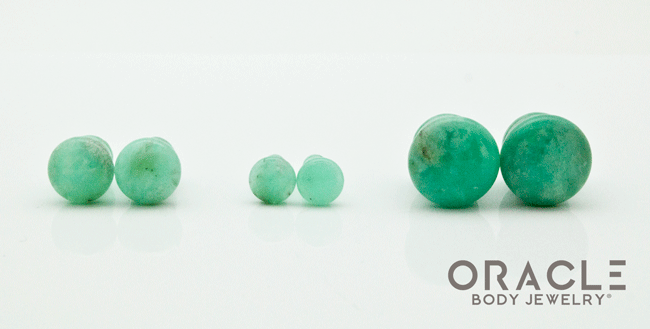 Chrysoprase Single Flare Plugs