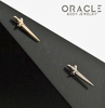 14k Long Dagger Threadless Gold End