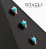 14k Turquoise and Diamond Threadless End
