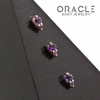 14k Double Amethyst Threadless End