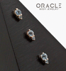 14K Gold Double Aquamarine Threadless End