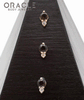14k Smoky Quartz with Diamond Threadless End