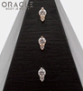 14k Double CZ Threadless End