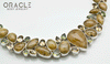 Sterling Silver Rutilated Quartz Necklace with Citrine and Peridot Accents