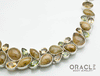 Sterling Silver Rutilated Quartz Necklace with Citrine and Peridot Accents