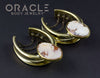 1-1/2" (38mm) Brass Saddles with Chains and Cameos
