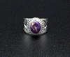 Sterling Silver Copper Purple Turquoise Ring Size 6.5