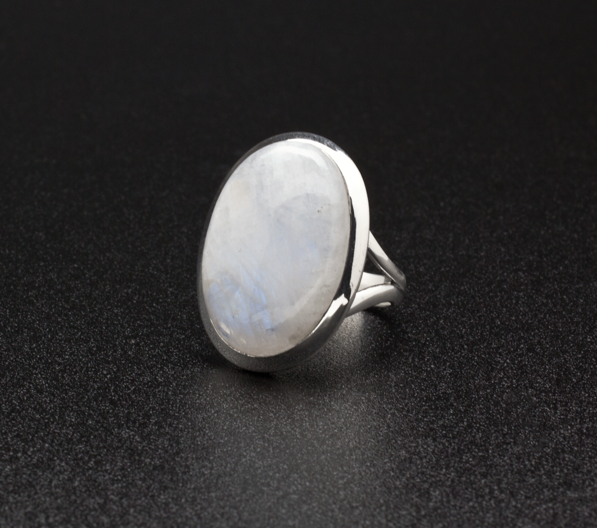 Sterling Silver Moonstone Ring Size 7